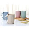Eco-Friendly Toothbrush With Handle Plastic Cup Mouthwash Water Mug Wheat Straw Tumblers Mug Cup