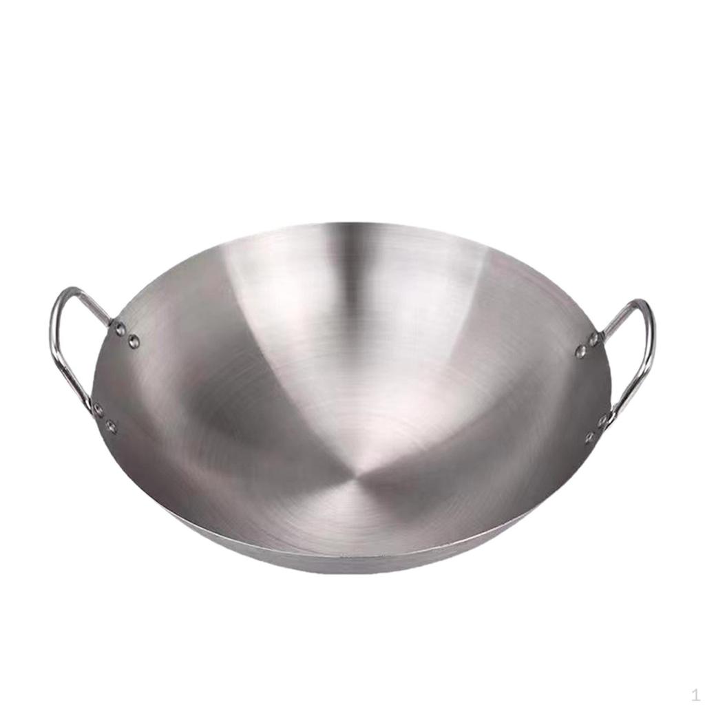 Premium Stainless Steel Wok Pan for Home And Restaurant Use