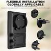 4-in-1 CO-Gasmelder Stecker-Kohlenmonoxid- & Erdgasleck-Alarm Temperatur-Feuchtigkeits-Monitor Haus-Sicherheitsalarm-Sensor