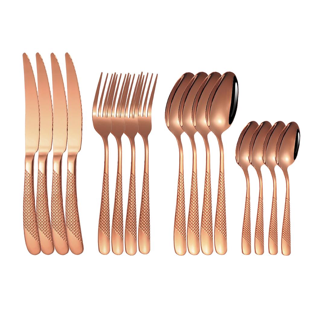 16Stainless Steel Star Suits High-grade Fine Steak Knife and Fork Dessert Spoon Coffee Spoon