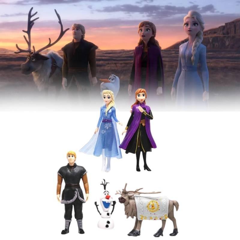 Bezauberndes Prinzessinnen-Puppenfiguren-Set mit 5 bis 10 bezaubernden Schneeköniginnen-Figuren für Kinder