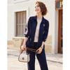 Pasite Women's 2025 Autumn Colorblock Lapel Tracksuit Set
