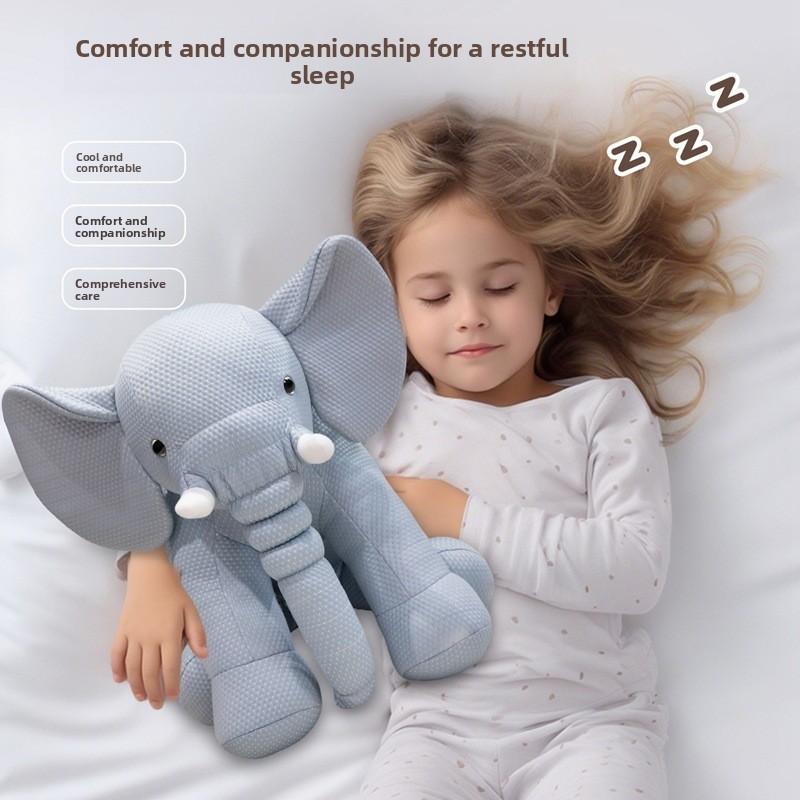 Plush Elephant Toy With Pp Cotton Filling For Kids Baby Sleep Comfort