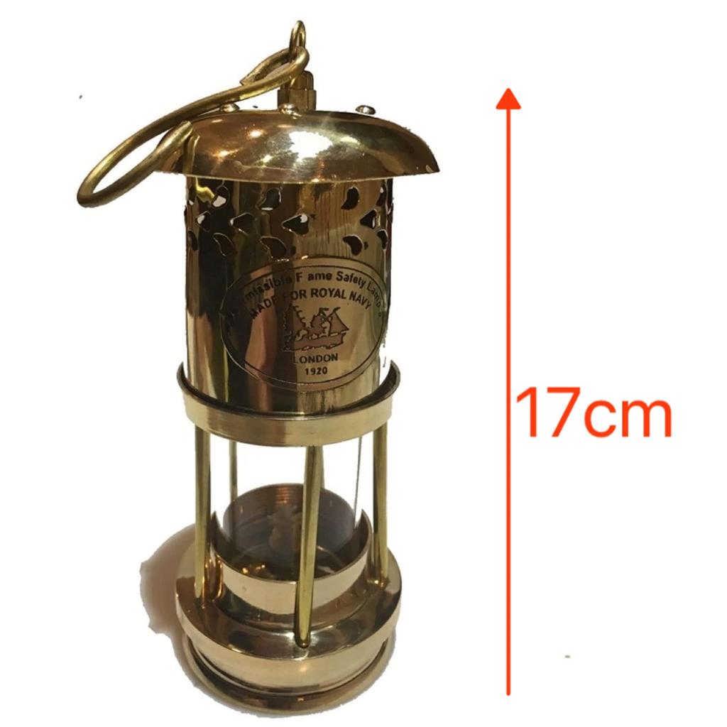 Roost Outdoors Messing Öllampe Schiffslaterne (Messing-Öllampe, Schiffsleuchte, Bootslampe) Nelson Lampe, Ankerlampe, Petroleumlampe, Messinglaterne, mit Einfacher