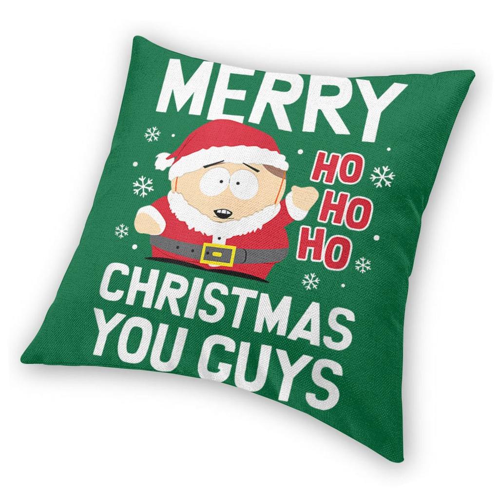 South-Park Merry Christmas You Guys Pillowcase Soft Fabric Cushion Cover Decorative Throw Pillow Case Cover Home Square 40X40cm