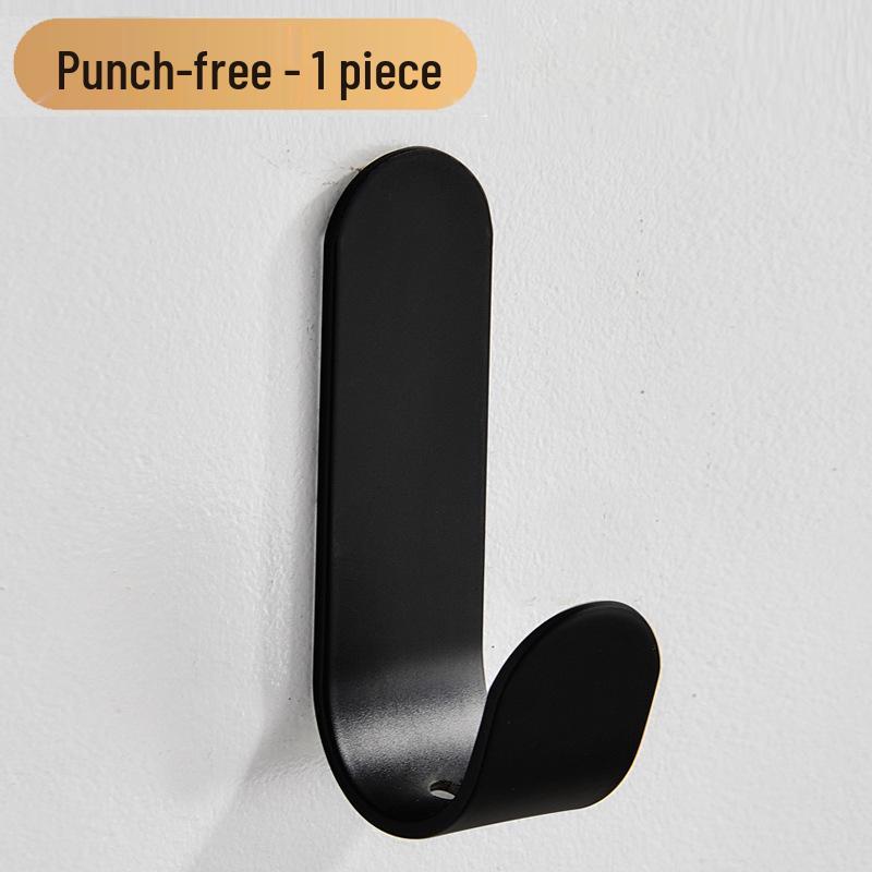 No-Drill Wall-Mounted Metal Hooks for Bathroom, Door, Hat, and Coat – Strong Adhesive Iron Hardware