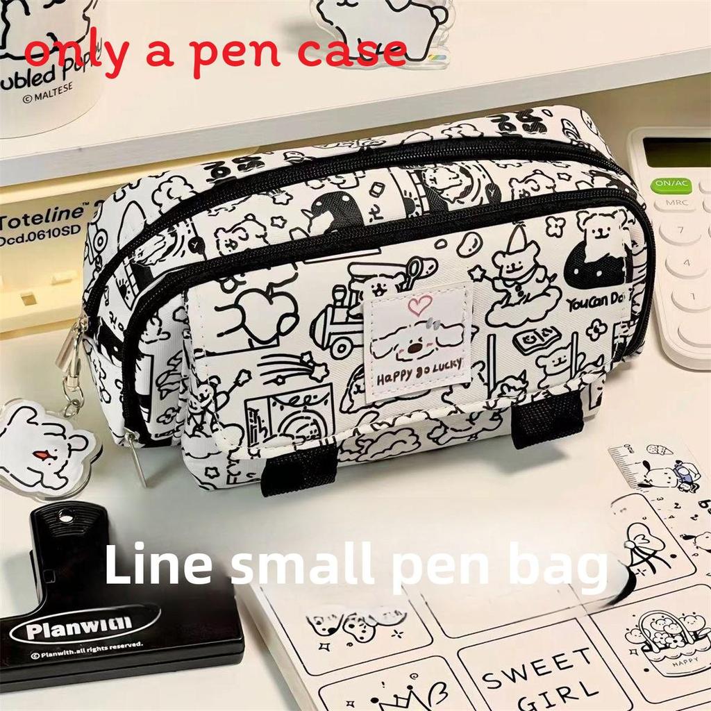 Hello Kitty Capybara Pen Case With Flip Cover Design For Students And Office Use