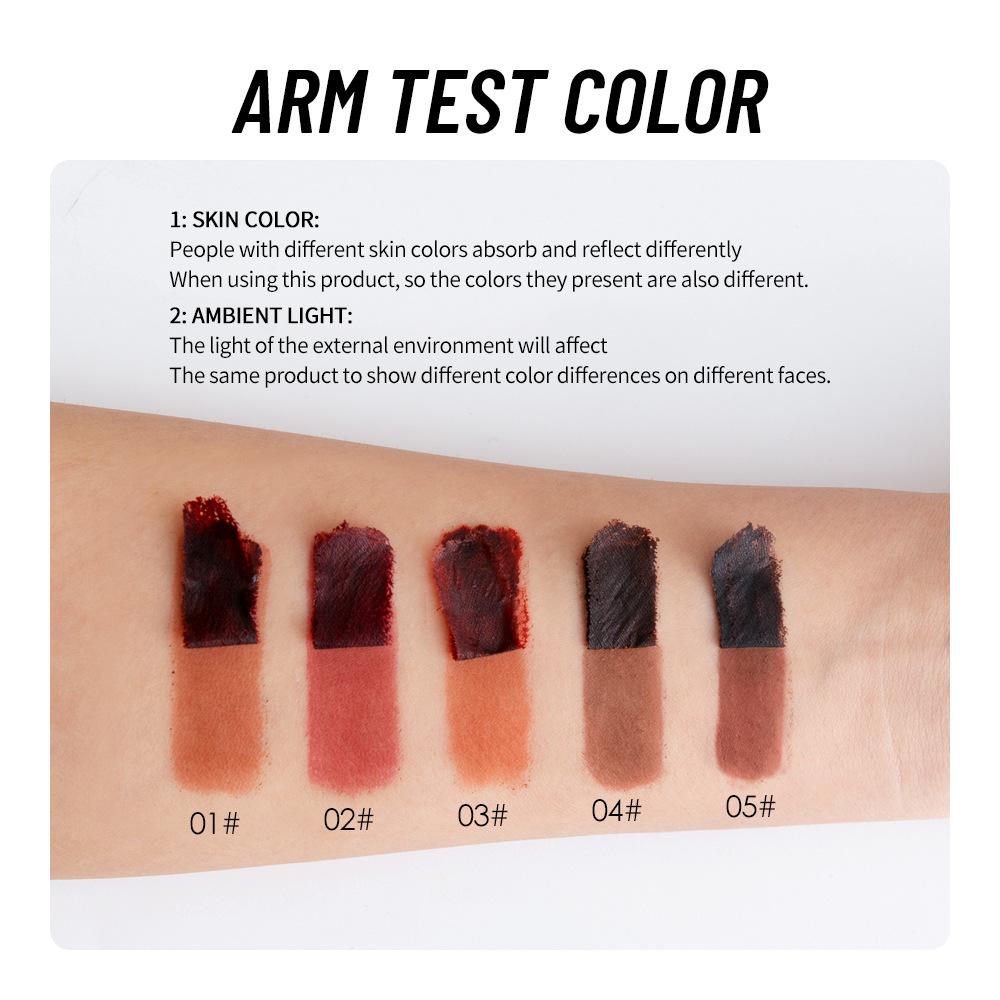 5pcs Tear Lip Glaze Matte Lip Liner, Long-lasting Waterproof and Sweat-proof, Dye Lip and Leave a Background Color, Tear Lipstick Set.