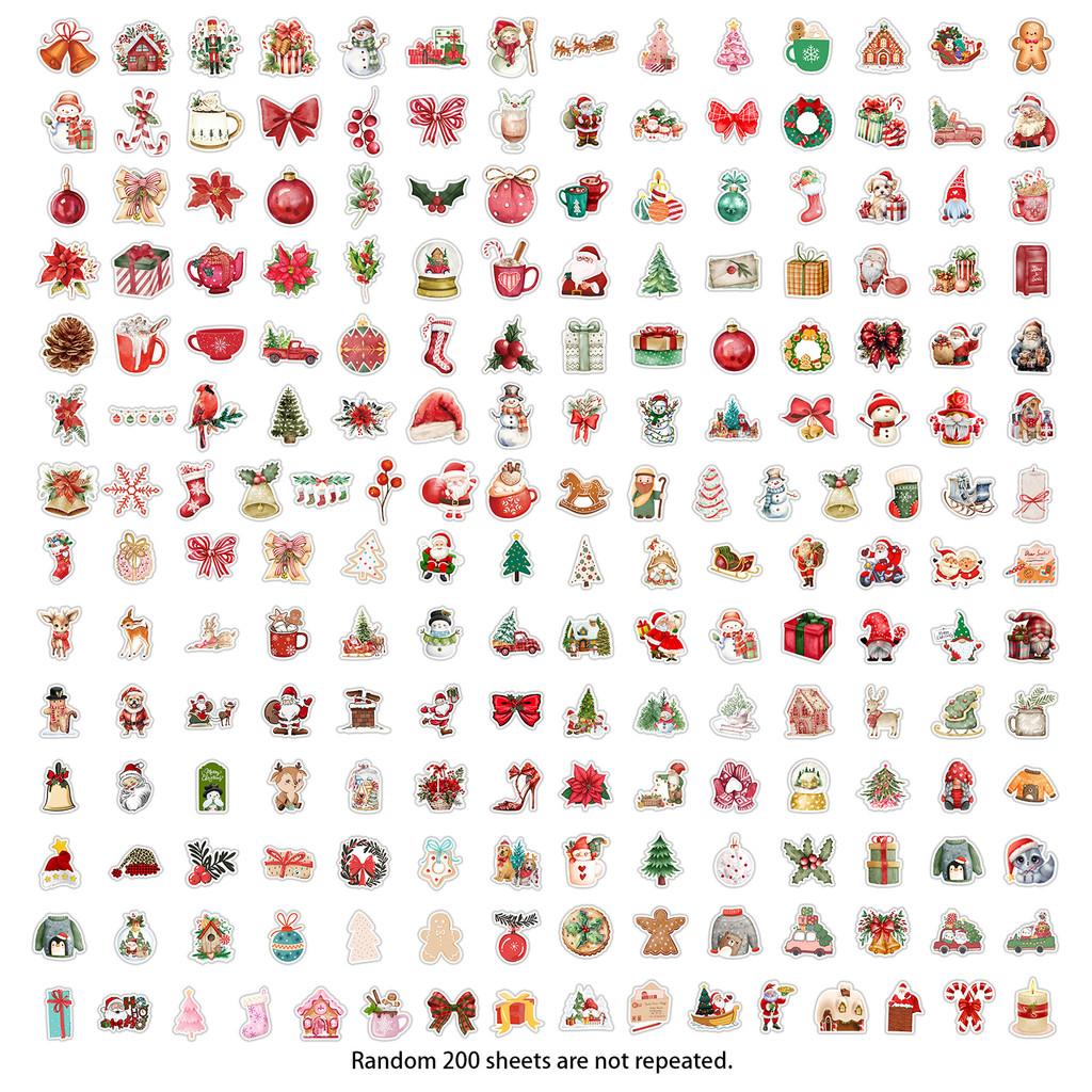 

Christmas Graffiti Sticker 100200 Pieces Waterproof Decals for Phone Cases Water Bottles BulingBulingStickers