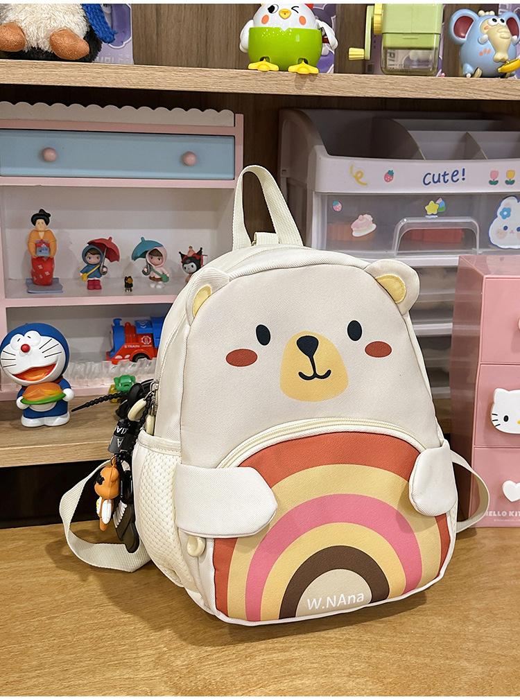 Schoolbag Cute Small Cartoon Backpack Large Capacity Leisure Children Travel Backpack Portable Kindergarten Primary School Bag