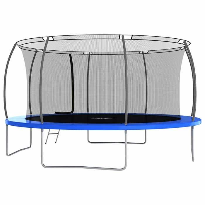 Trampoline rond 460x80 cm 150 kg - VIDAXL - Mixte - Bleu - Adulte