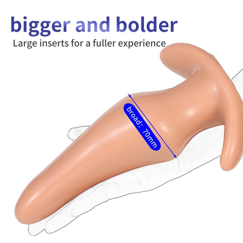 Prostatamassage Penis Fake Insert G-Punkt Unisex Spielzeug für Mann Frau Silikon Anal Buttplug Tragbarer Stimulationsball Dildo 18+
