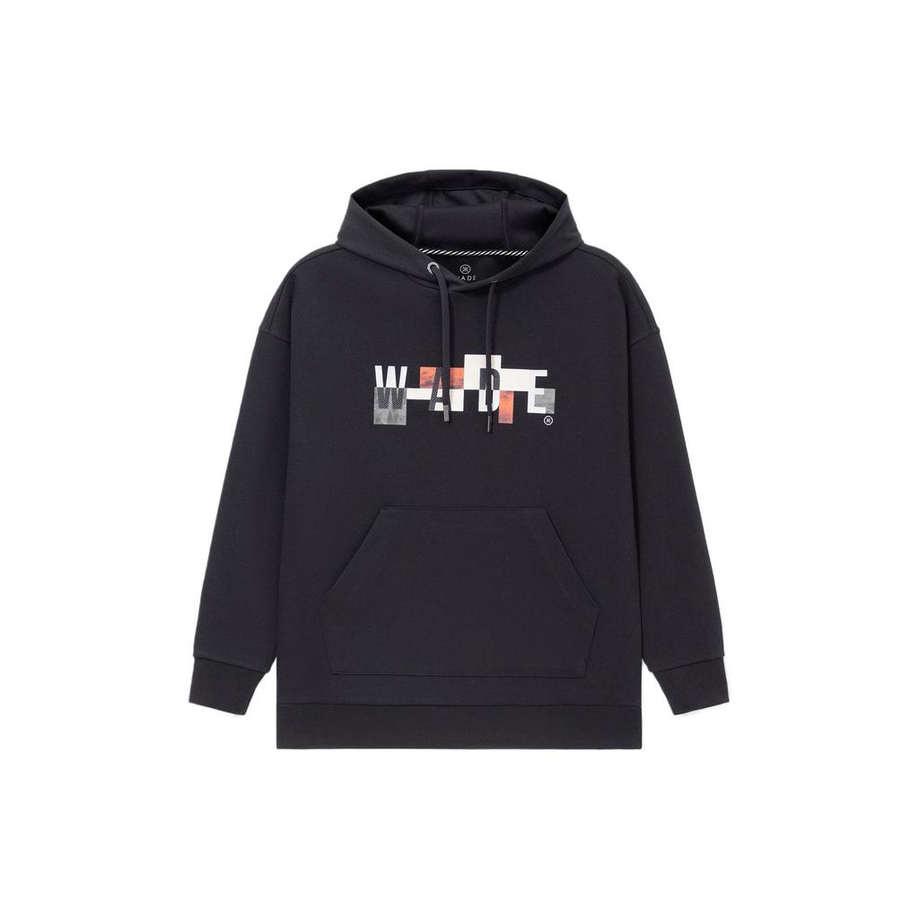 Li Ning Wade Collection Sweatshirts Men's Black Hooded Moderate Regular AWDS111-1