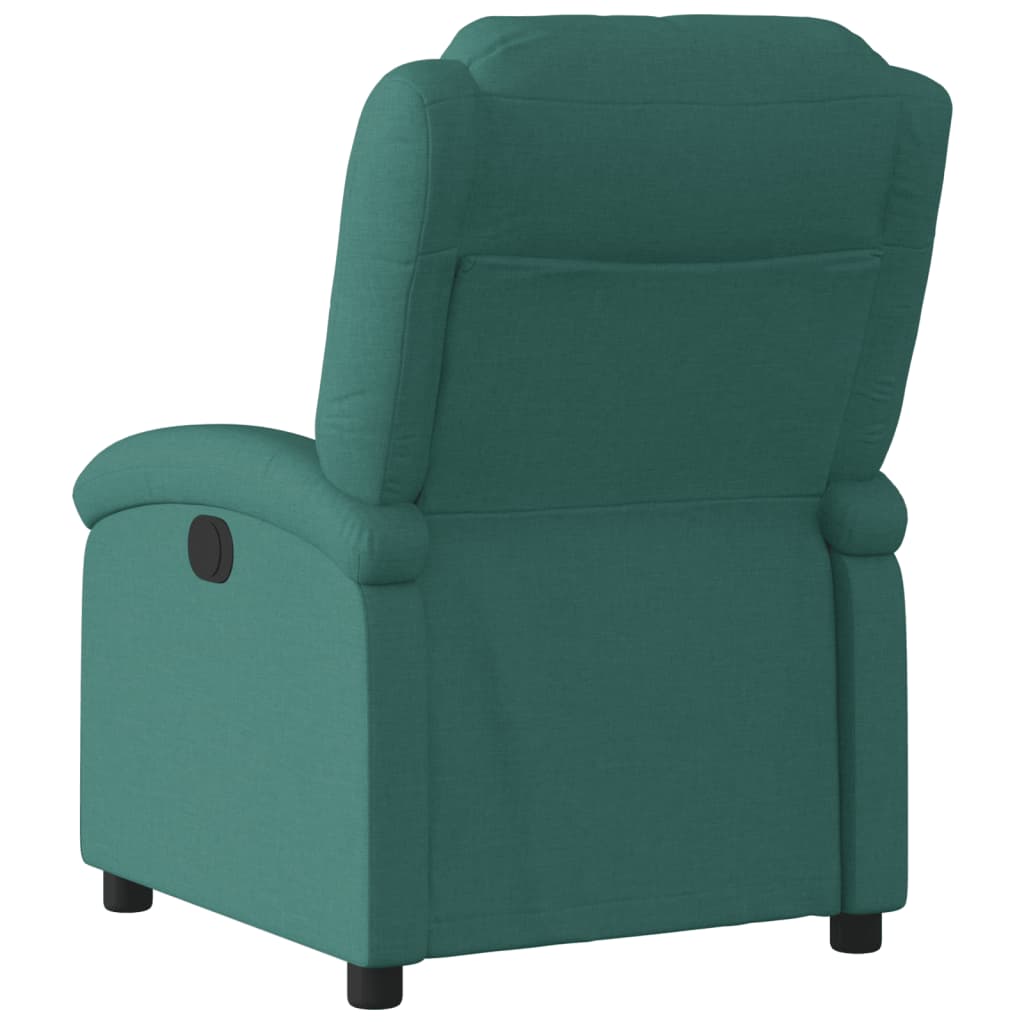 Vidaxl Electric Recliner, Dark Green, Fabric Upholstered