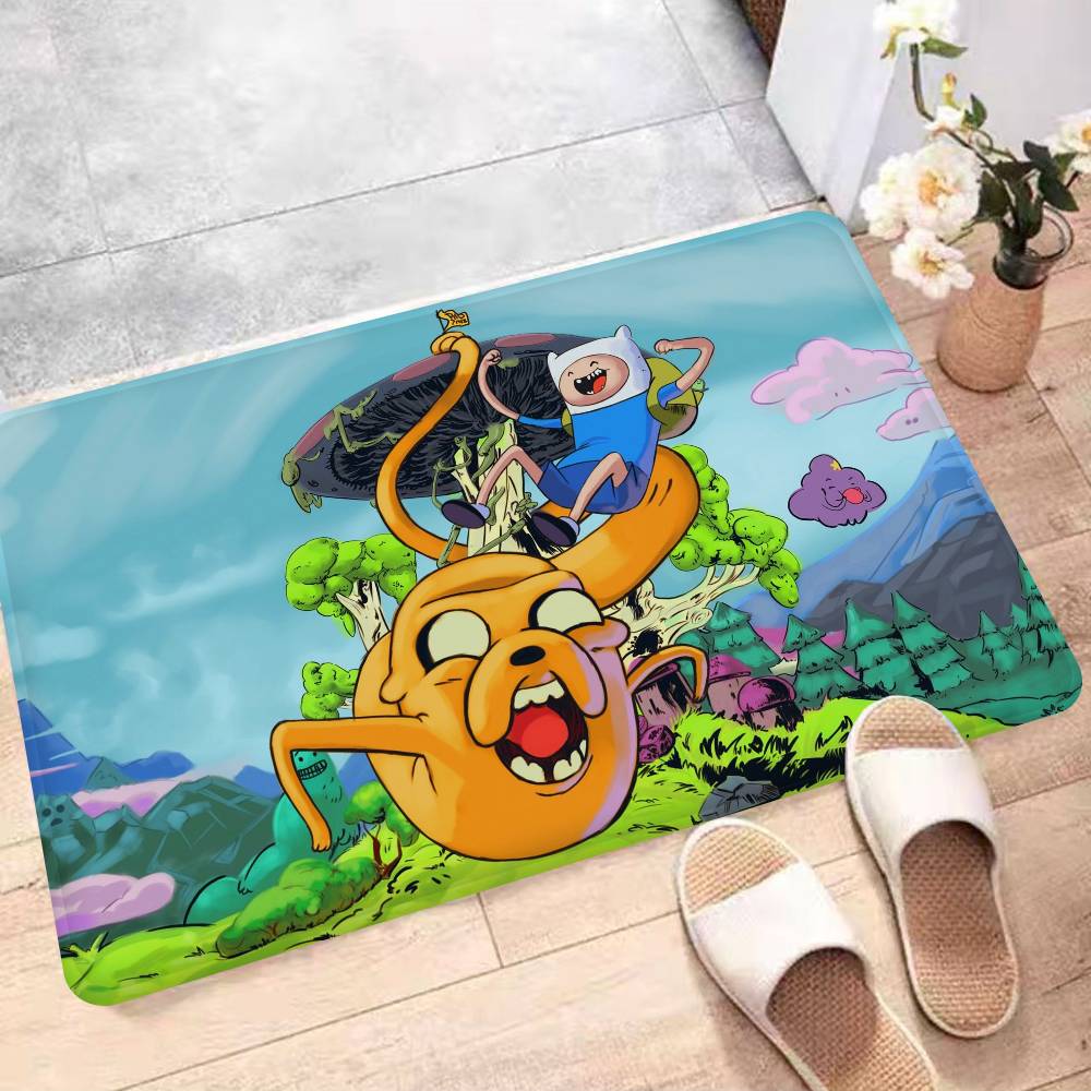 A-Adventure Cartoon T-Time Bathroom Mat Kids Room Bedroom Decoration Balcony Anti-Slip Doormat Living Room Welcome Rug