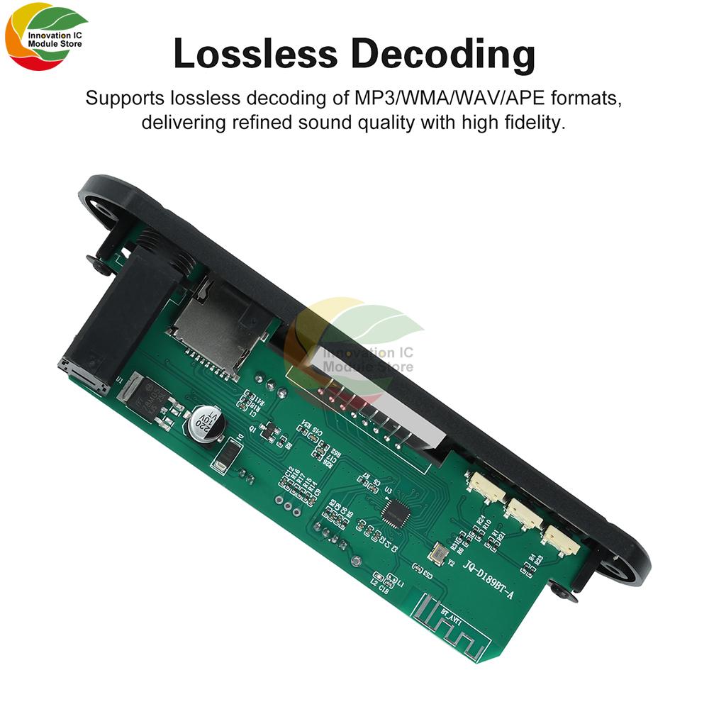DC 12V MP3 BT Decoding Board Car Audio MP3 Decoder Decoding Module Without Amplifier D189BT