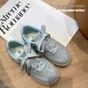Damen Retro vielseitige atmungsaktive Studenten-Freizeit-Board-Schuhe mit flachem Boden