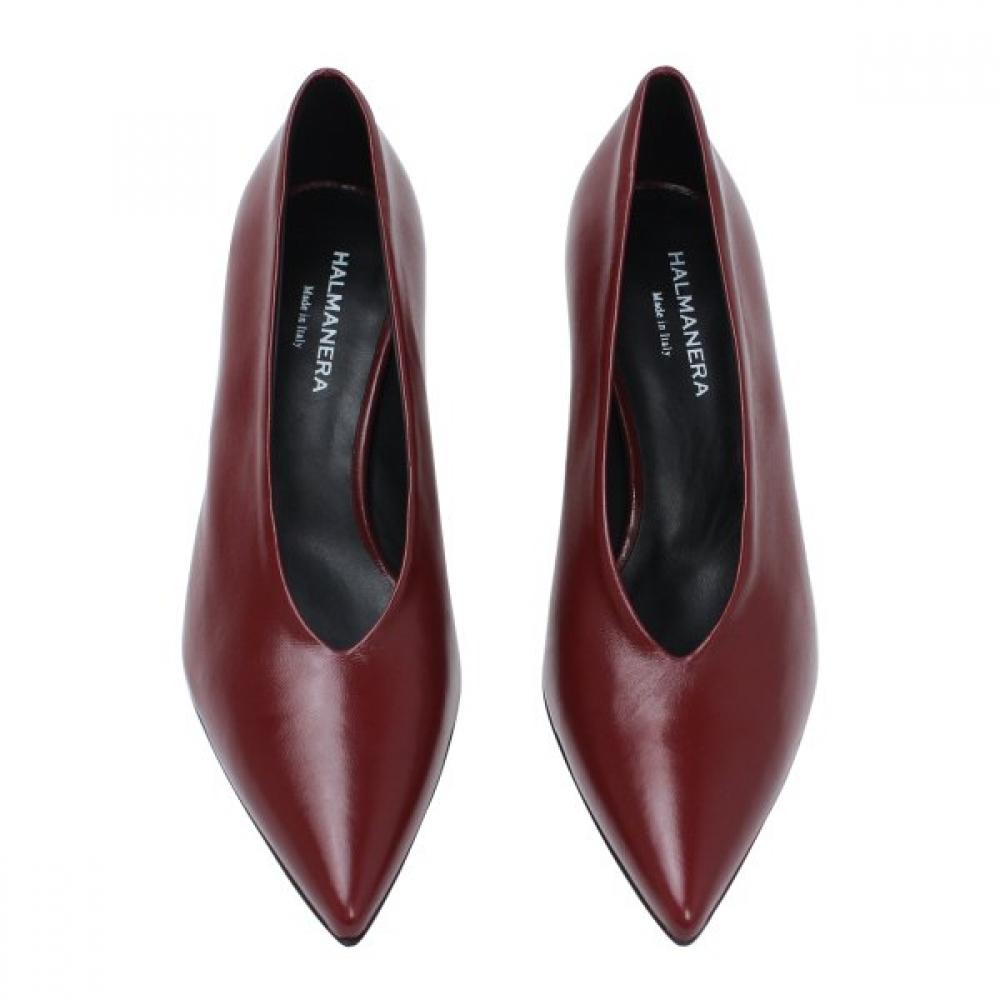 Halmanera Riccio Anna Women S Pointy V Cut Back Heel pumpS  Rc33hal002wn 