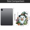 Acrylic Hanging Ornament 2D Ghost with Witch Hat and Plants Decorative Window Suncatcher for Indoor Use with Chain