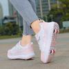 Zapatos de cambio de forma para niños, zapatos de cuatro ruedas para correr, patines de ruedas de doble propósito para niños y niñas, patines de ruedas de doble fila para adultos