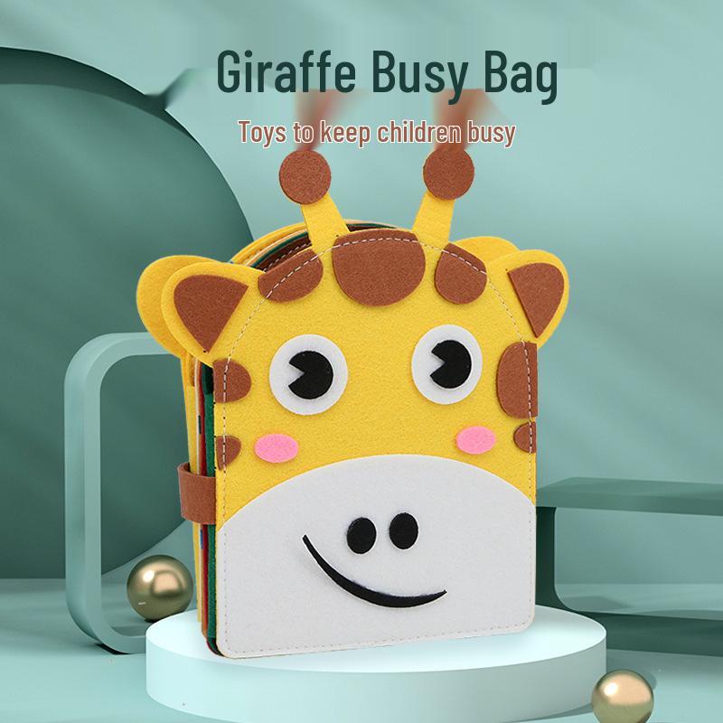 Montessori DIY Busy Book for Early Education - Felt Activity Book for Children and Babies