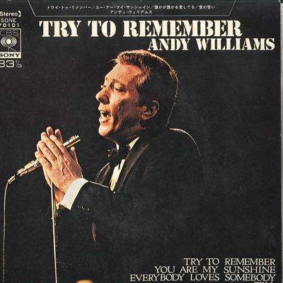 Disque 7 pouces ANDY WILLIAMS - Try To Remember SONE70101 CBS SONY Japon Pop Occasion