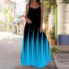 Women's Slip Dress Maxi Long Dress Gradient Vertical Stripes Print Stitching Print Dress Spring & Summer Leisure Vacation