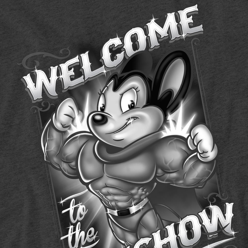 Mighty Mouse Unisex Erwachsene Mighty Gunshow T-Shirt