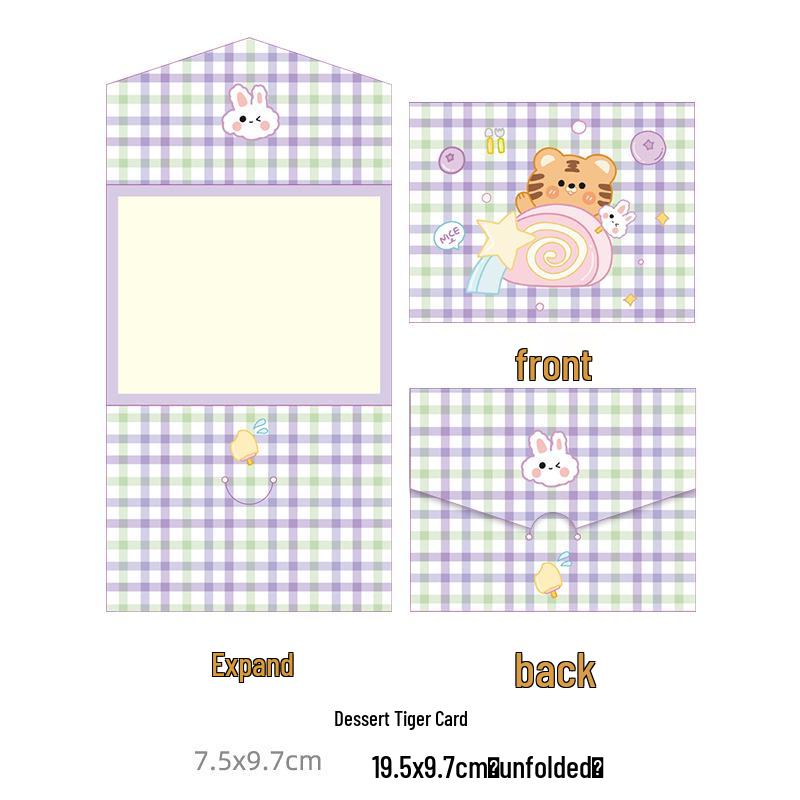 

Настраиваемая креативная рождественская открытка с кроликом: Идеальный подарок студенту, благословение на день рождения или милый сувенир для вечеринки питомцев с маленьким конвертом