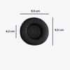 kwmobile 2x Replacement Ear Pads for OneOdio Pro 10 Pro M Pro C Cushioned PU Black / / - Leather,