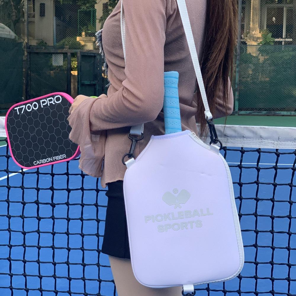 Zipper Closure Tennis Crossbody Bag Waterproof Tennis Racket Bag Badminton Bag  Outdoor