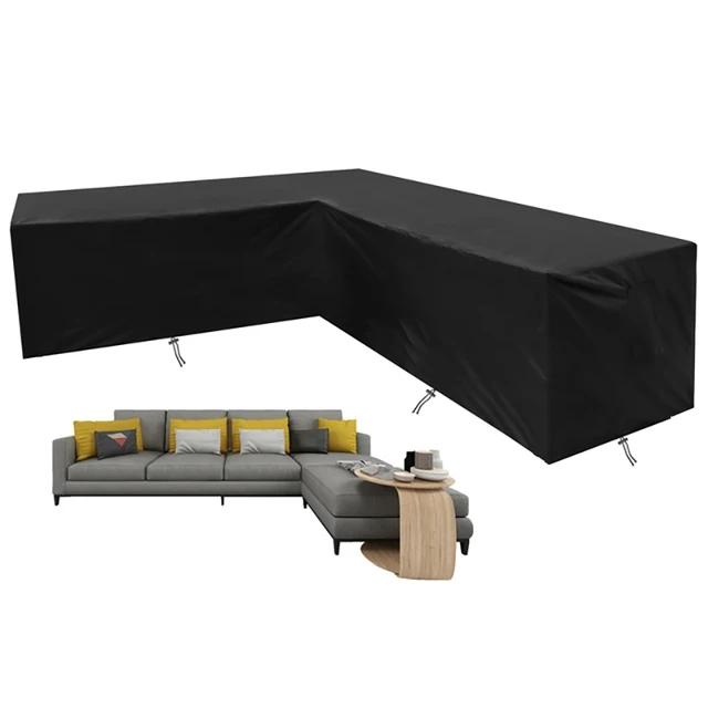 L-förmige Outdoor-Sofahülle/Möbelabdeckung für den Außenbereich, Wasserdicht, Staubdicht und UV-beständig, Outdoor-Möbelabdeckung.