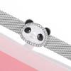 Designer Charms 925 Sterling Silver Tortoise Panda Unicorn Clip Beads with Clear CZ Bead Charms for Reflection Bracelet Jewelry