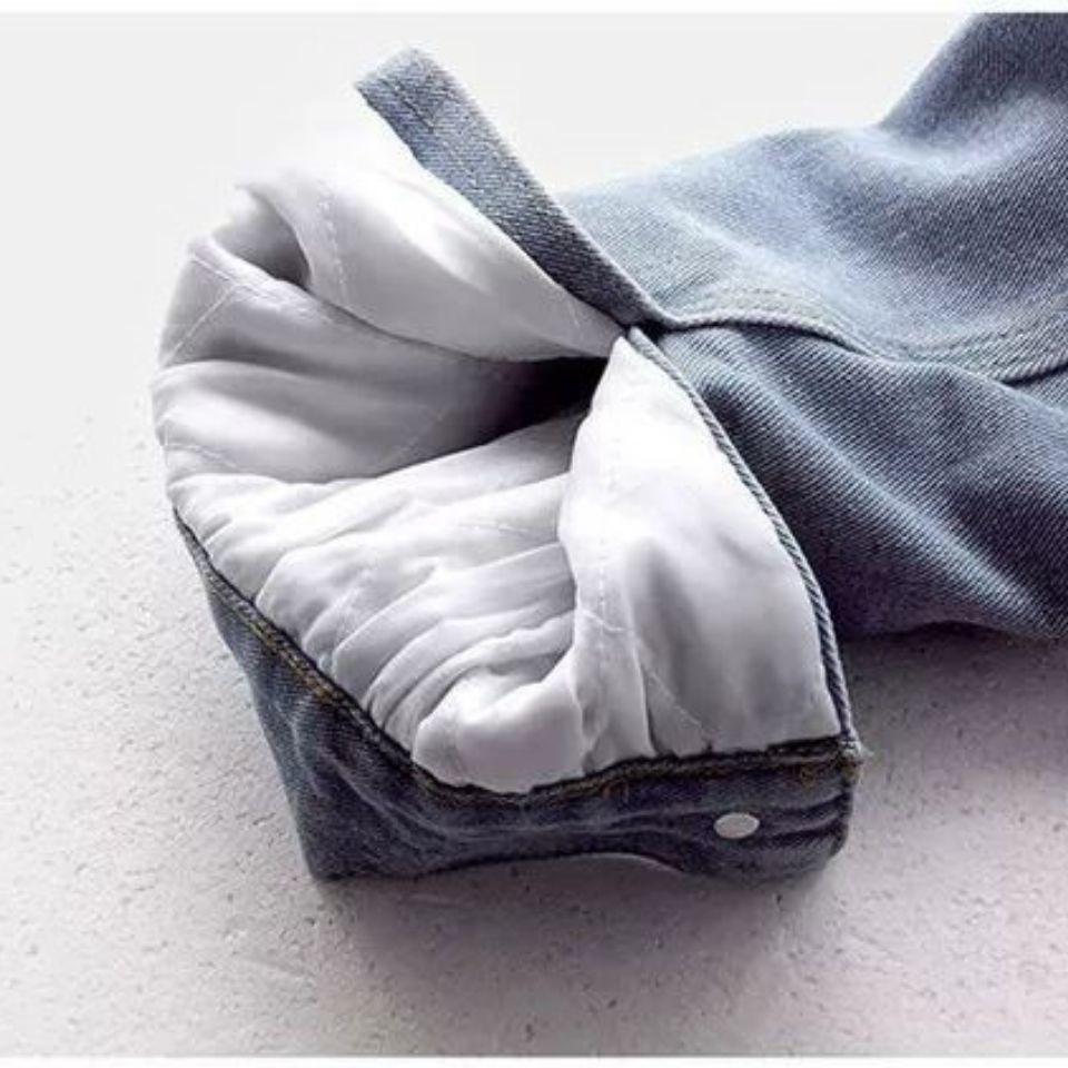 Chaqueta vaquera con capucha para mujer, abrigo de otoño e invierno con terciopelo grueso, pantalones vaqueros coreanos holgados, prendas de vestir exteriores, tops para mujer