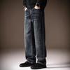 High-end American Retro Washed Straight Jeans Men's Autumn New High Street Trendy Brand Loose and Versatile Wide-leg Trousers