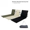 Strandstuhl für den Außenbereich, tragbarer, klappbarer Bodensitz mit Rückenlehne, leichter Campingstuhl, Lazy Lounger für Garten, Park, Rasen, Picknick