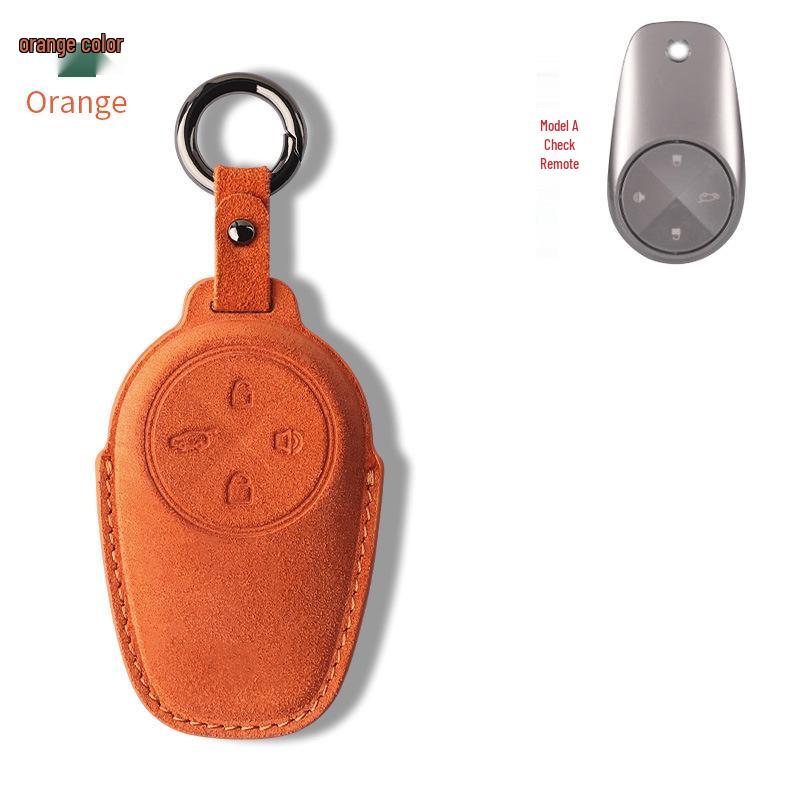 NIO ET5/ET7/ES6/ES8/EC6 Hochwertiges Wildleder Schlüsseletui - Unisex Auto Schutzschale Hülle