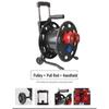 Portable Industrial Cable Reel with Dual Pull Rod, 380V 32A