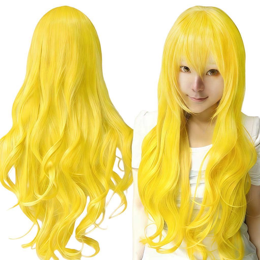 Synthetic Hair Forest Green Lolita Cosplay Wig Curly Sailor Pluto Anime Wigs Tsuyu Asui Halloween Costume Wig for Girl