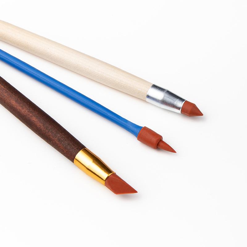 3-Piece Silicone Clay Sculpting Tool Set: Texture Indentation Pen & Carving Knife