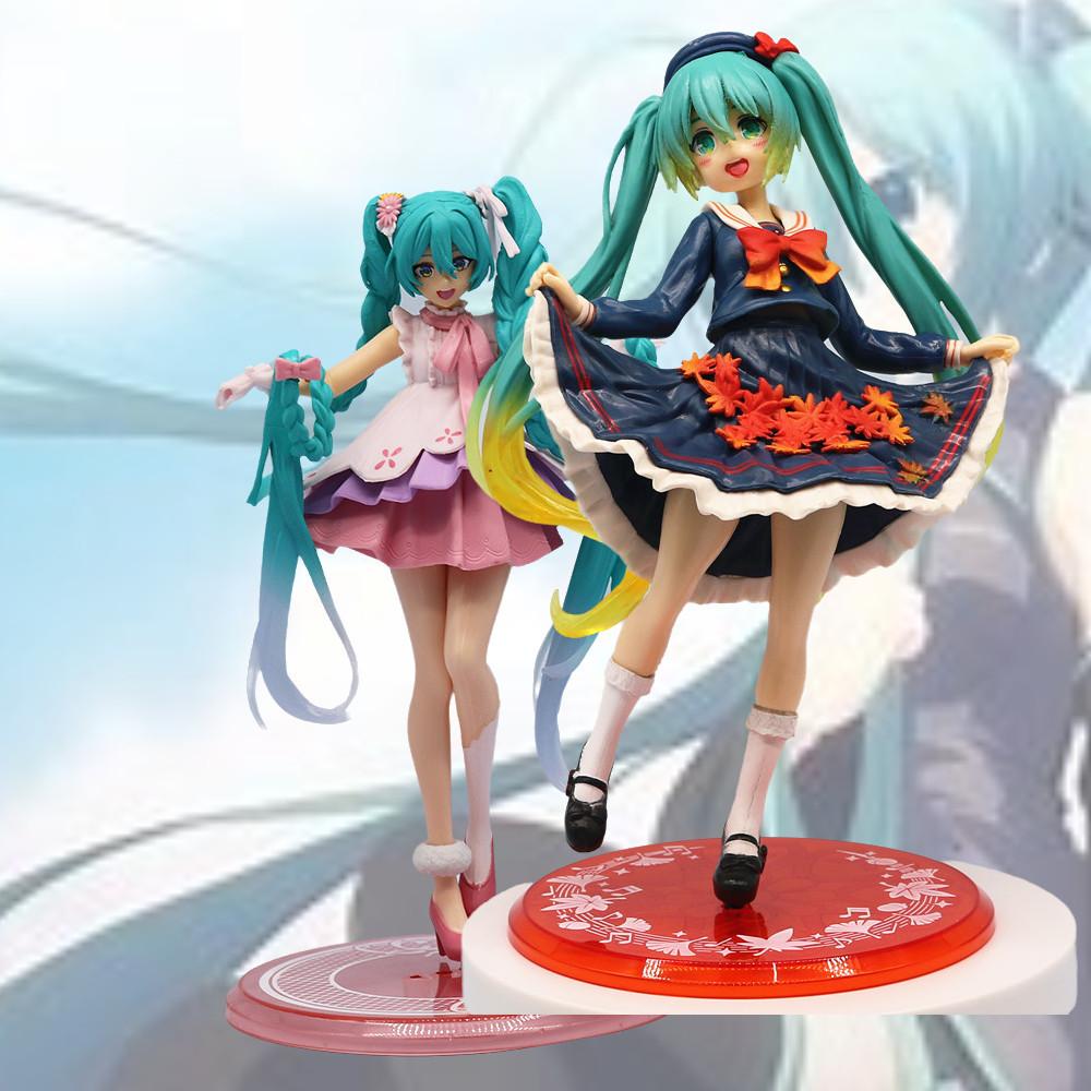 Taito 20cm Pvc Hatsune Miku Maple Leaf Ver. Anime Figure Model