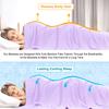 PiccoCasa Cooling Bamboo Fiber Blanket - All Seasons - Cool, Breathable, Soft, Lightweight, Skin-Friendly - For Bed or Sofa - Thin, Cool, Large Size -