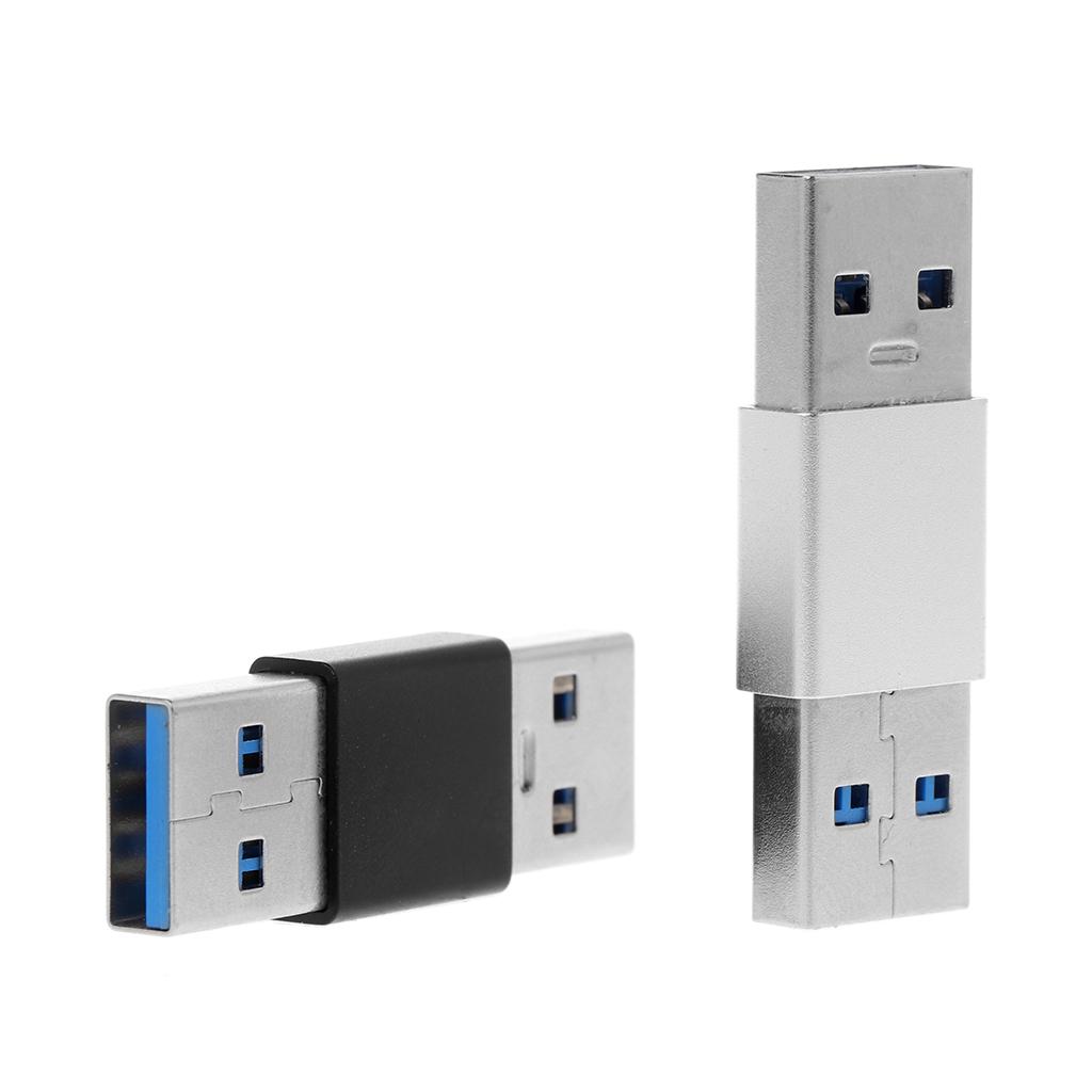 1 Pc Portable USB 3.0 Male To Male Extender Adapter High Speed Connector Coupler Durable Stable Mini Lightweight Adapter
