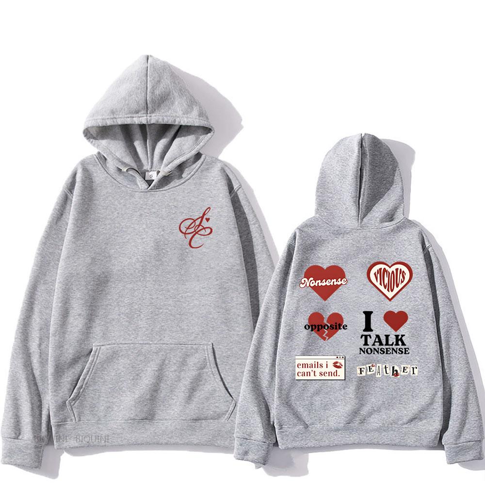 SabrinaCarpenter Emails I Can't Send Hoodies Long Sleeve Casual Men/Women Sweatshirts with Pocket Graphic Print Clothing