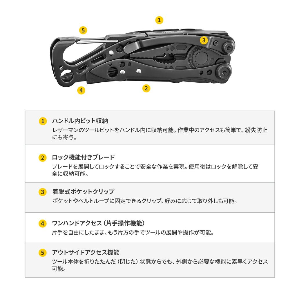 Alicates LEATHERMAN SKELETOOL CX 7 Funciones Hoja Recta 154CM Ligero