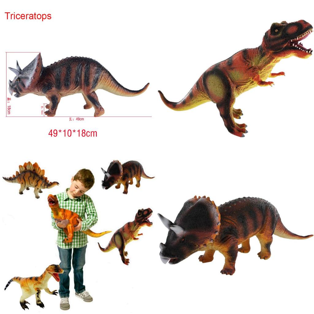 Premium Quality Toy Dinosaur Large Rubber Play Figures Ideal For Kids' Imaginative Play