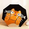 Adorable Cat with Fish Print Umbrella: Perfect for Outdoor Adventures, Auto-Opening & Closing, Lightweight and Durable, Ideal as a Gift 187