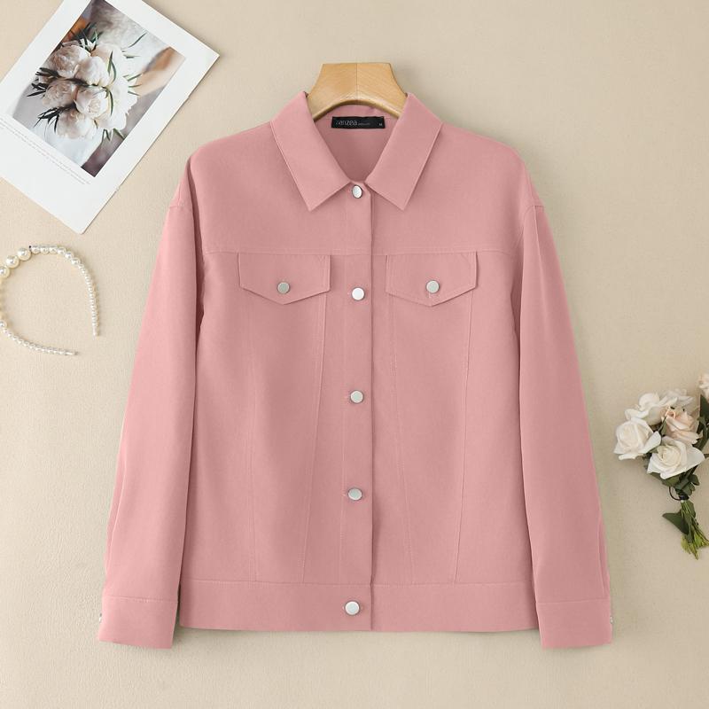 ZANZEA Women Casual Turn Down Collar Loose Long Sleeve Blouse