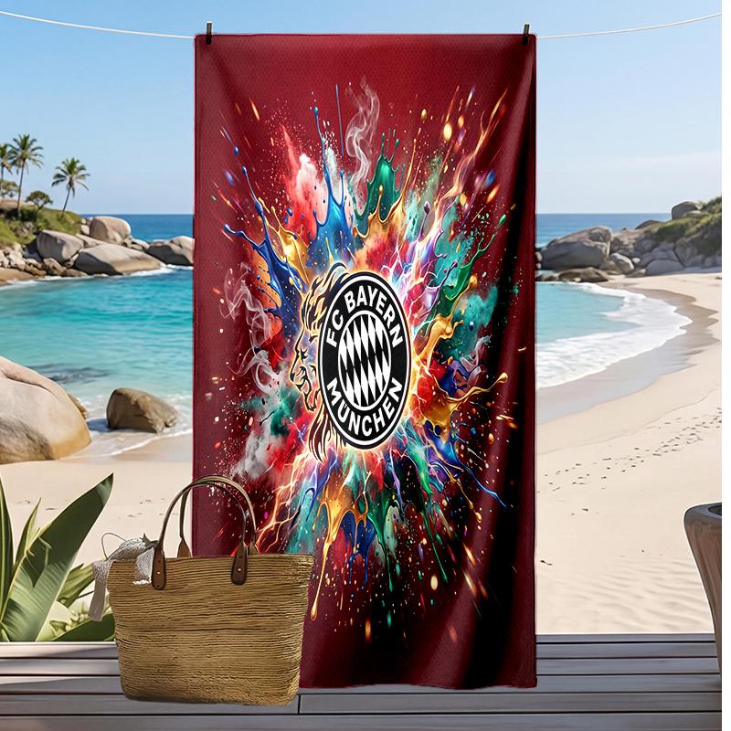 Bayern Munich Printed Beach Towel Quick Dry Soft TowelPortable Large Rectangular Beach Blanket for Travel Swimming Pool