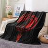 Dragon Symbols  Print Flannel Blanket, High quality Comfortable for All Seasons, Home Decor, Warmth and Comfort